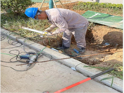 馬鞍山九華東路二期電力工井，保護(hù)管工程